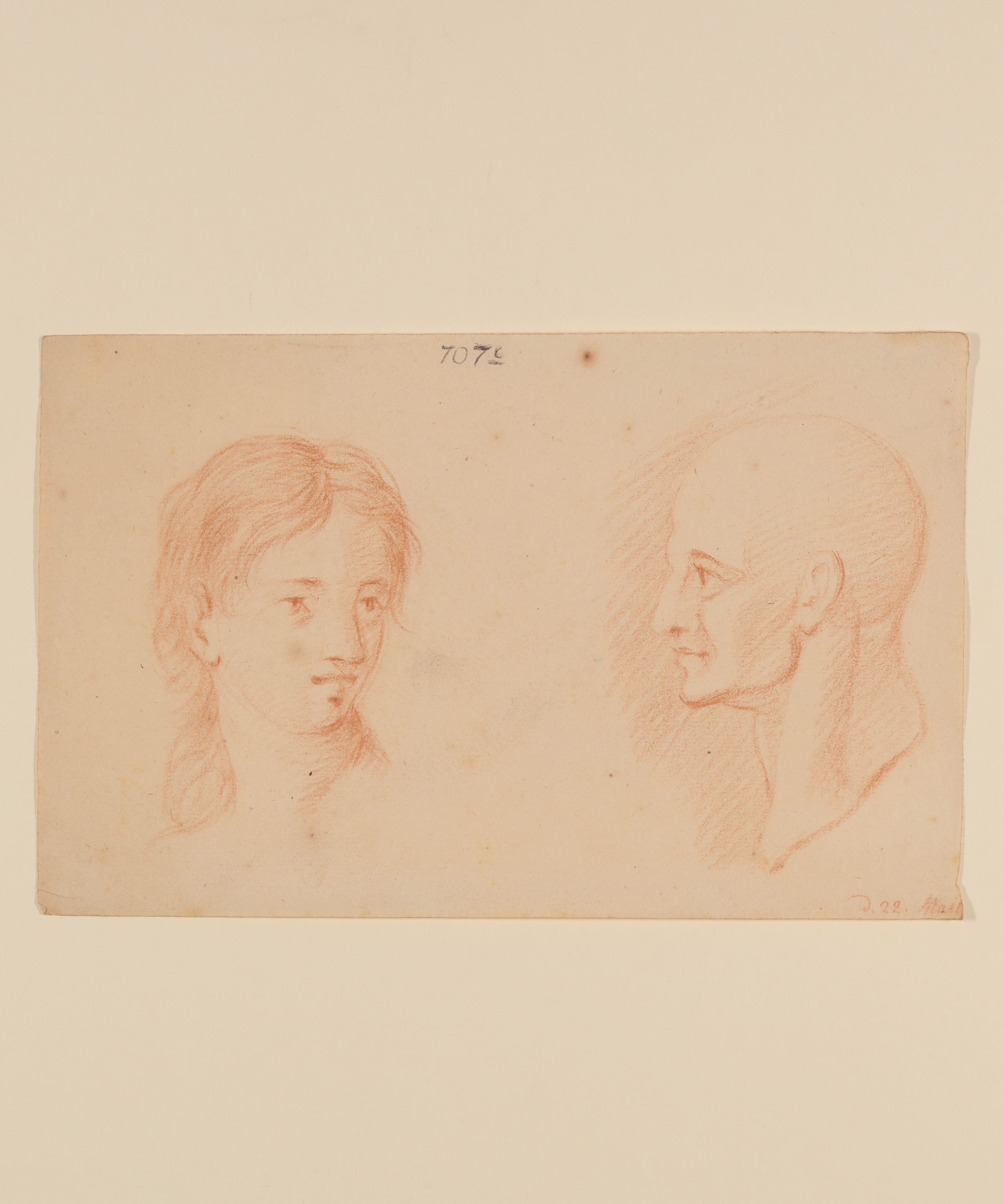 Martin Gottlieb Klauer, Weiblicher und männlicher Kopf