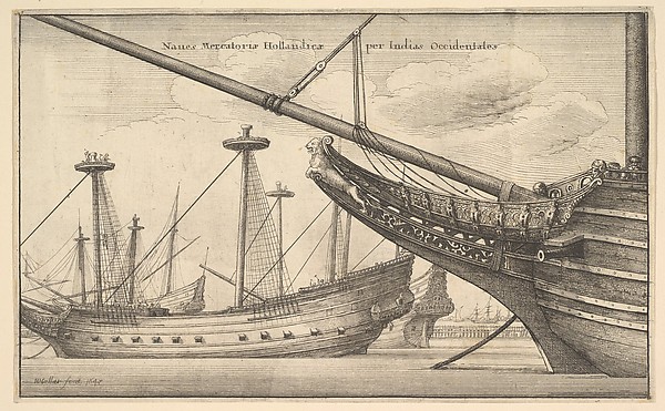 Wenceslaus Hollar, Naues Mercatoriæ Hollandicæ per Indias Occidentales (Dutch West Indiaman)