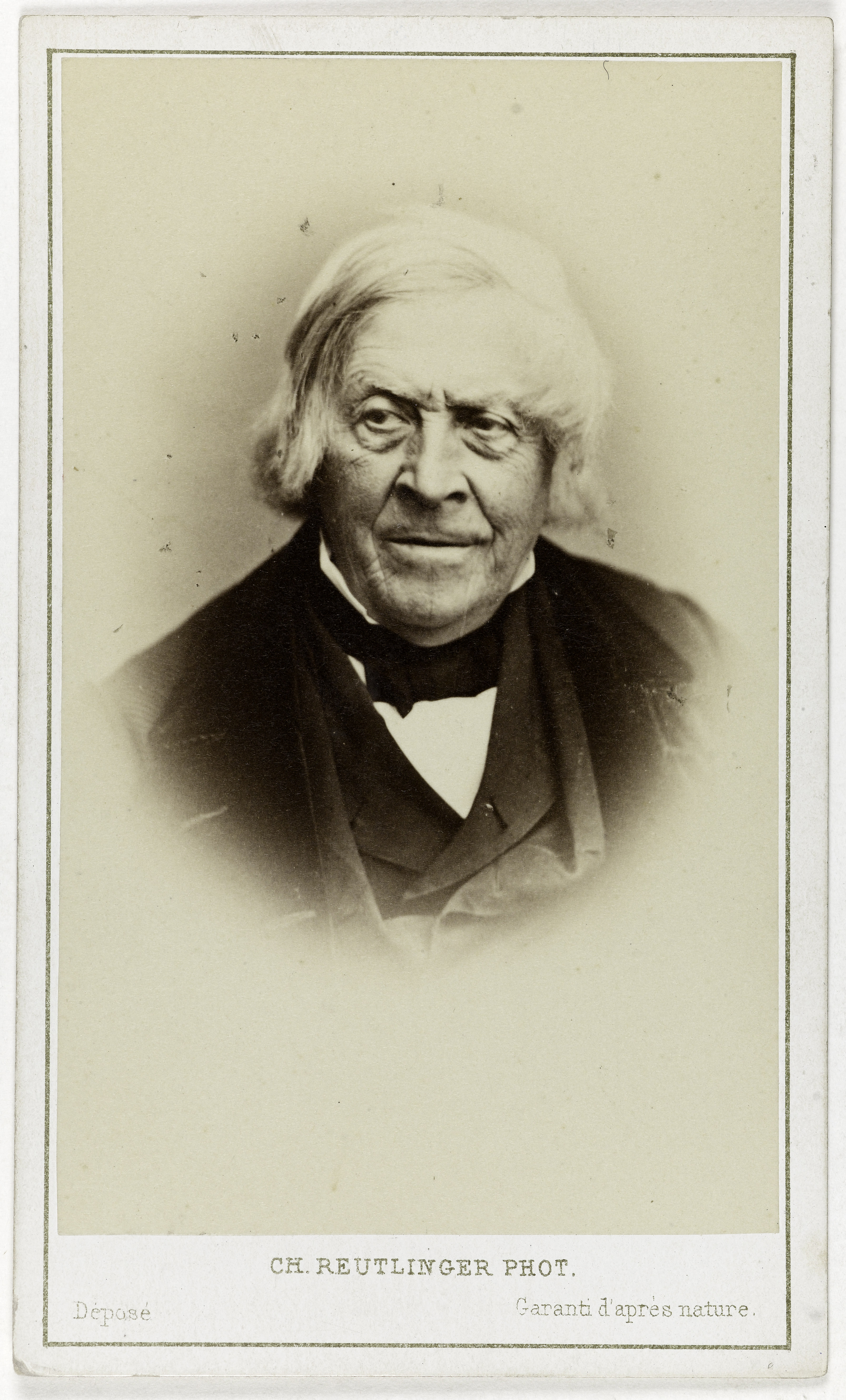 Charles Reutlinger, Portrait de Jules Michelet (1798-1874), écrivain.
