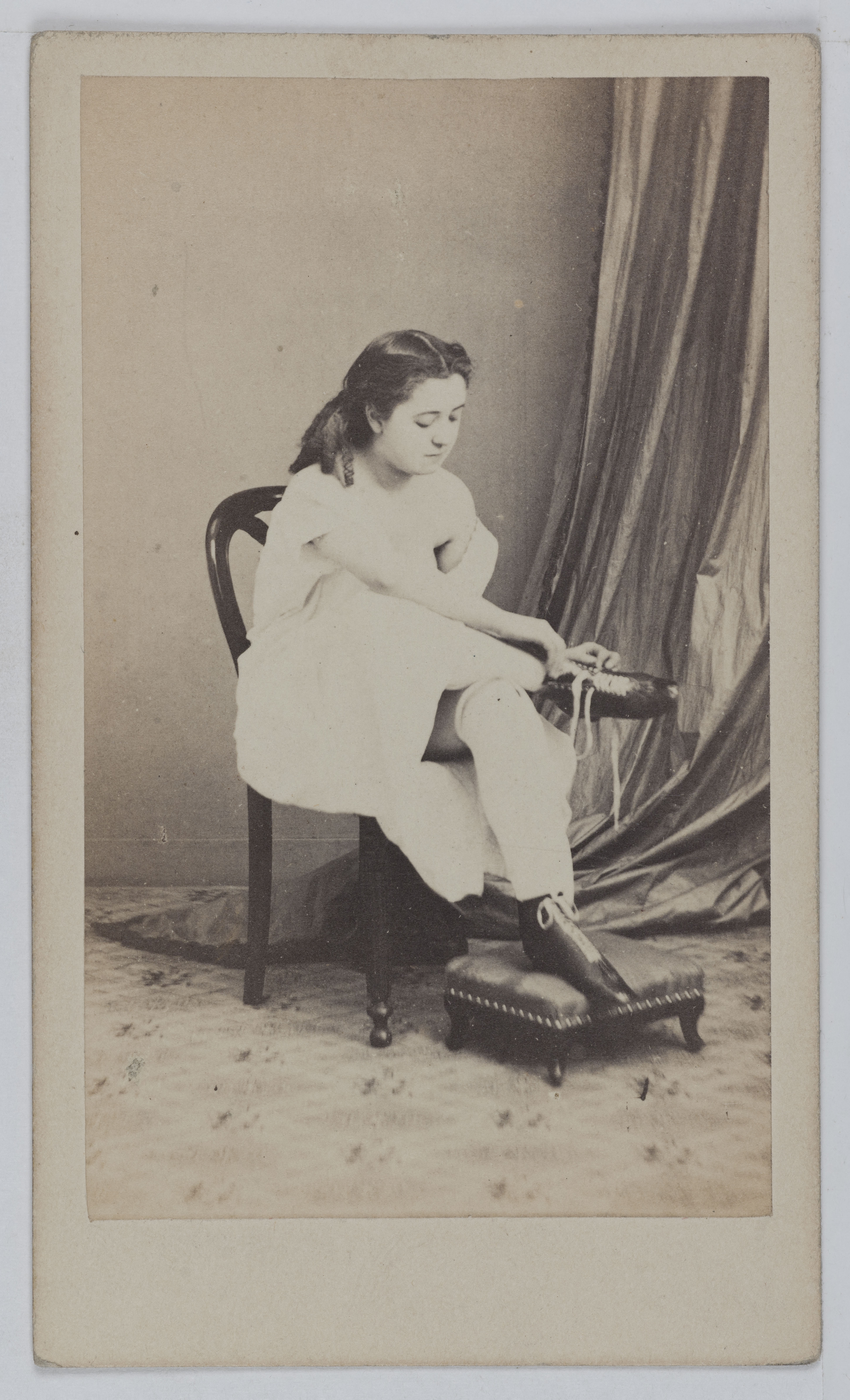 Anonyme, Portrait de Rose Ribotte, danseuse de bal public.