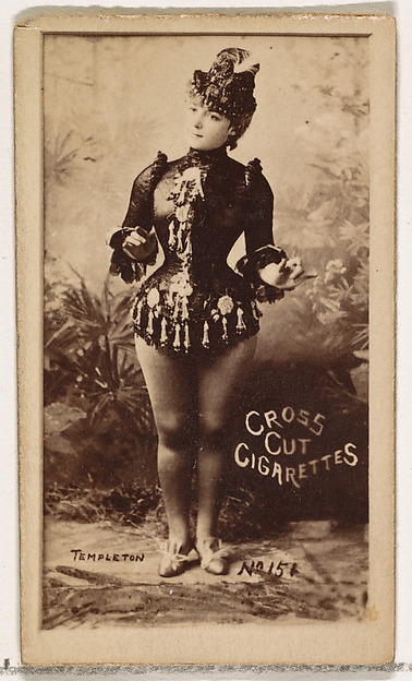 W. Duke, Sons & Co., Card Number 151, Fay Templeton, from the Actors and Actresses series (N145-1) issued by Duke Sons & Co. to promote Cross Cut Cigarettes