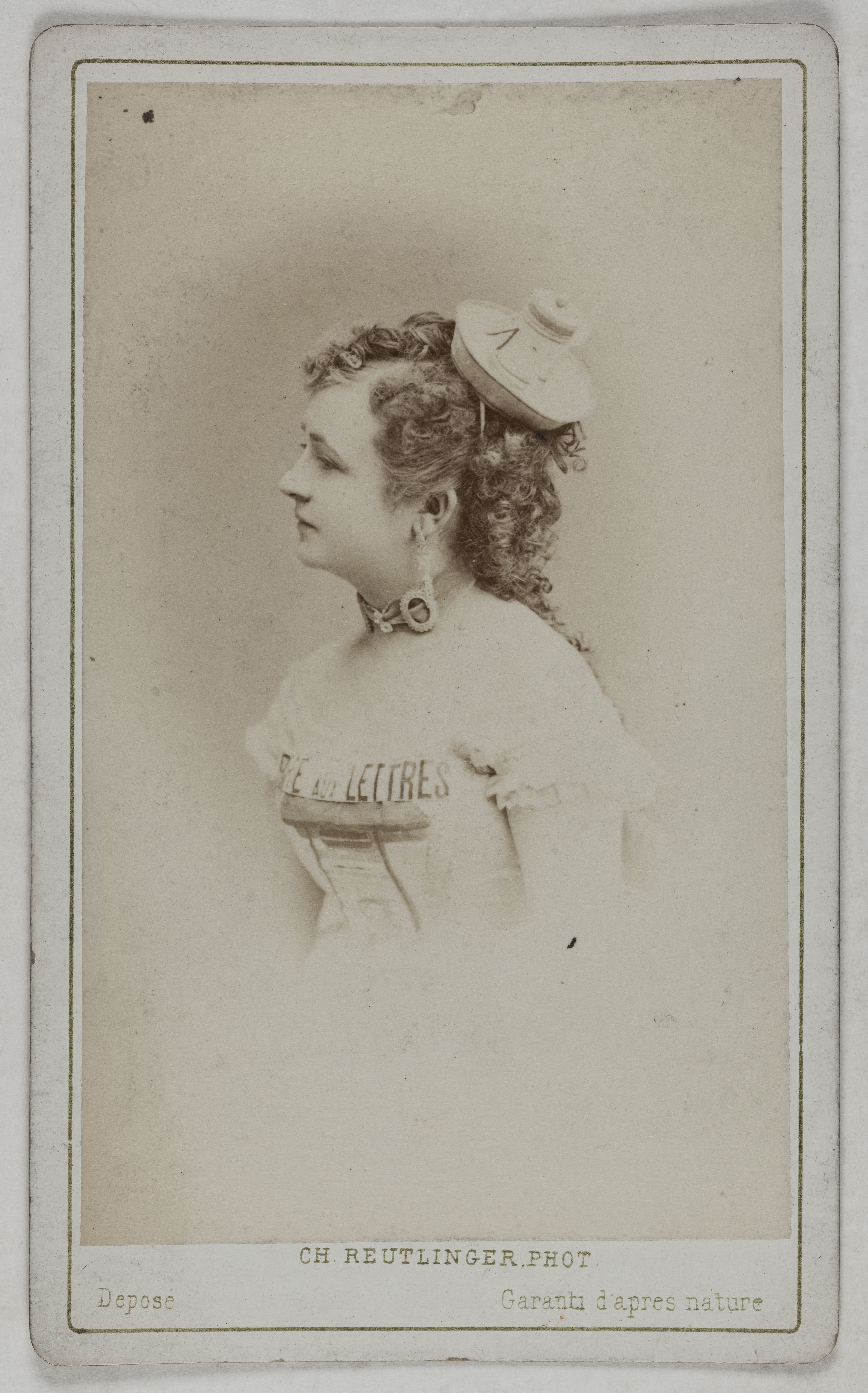 Charles Reutlinger, Portrait de Désirée, (née Pochonnet), (?-1861), (actrice)