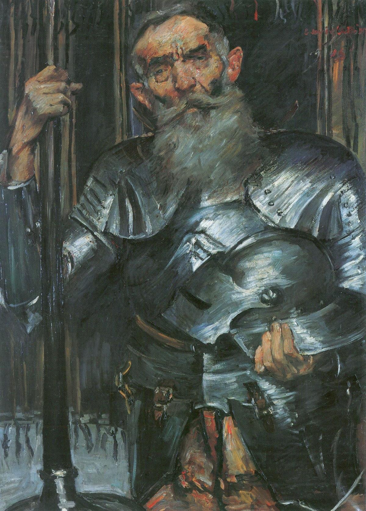 Lovis Corinth, Alter Mann in Ritterrüstung
