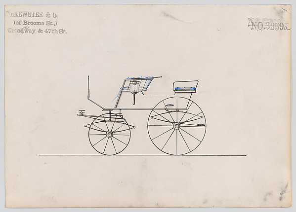 Brewster & Co., Design for T-Cart, no. 3259a