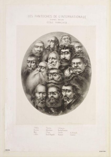 Unknown, Les Fantoches De L'Internationale D'Apres Nature École Française