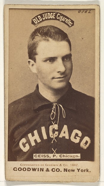 Goodwin & Company, Ceiss, Pitcher, Chicago, from the Old Judge series (N172) for Old Judge Cigarettes