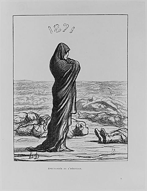 Honoré Daumier, Dismayed with her legacy, published in "L'Album du Siège"