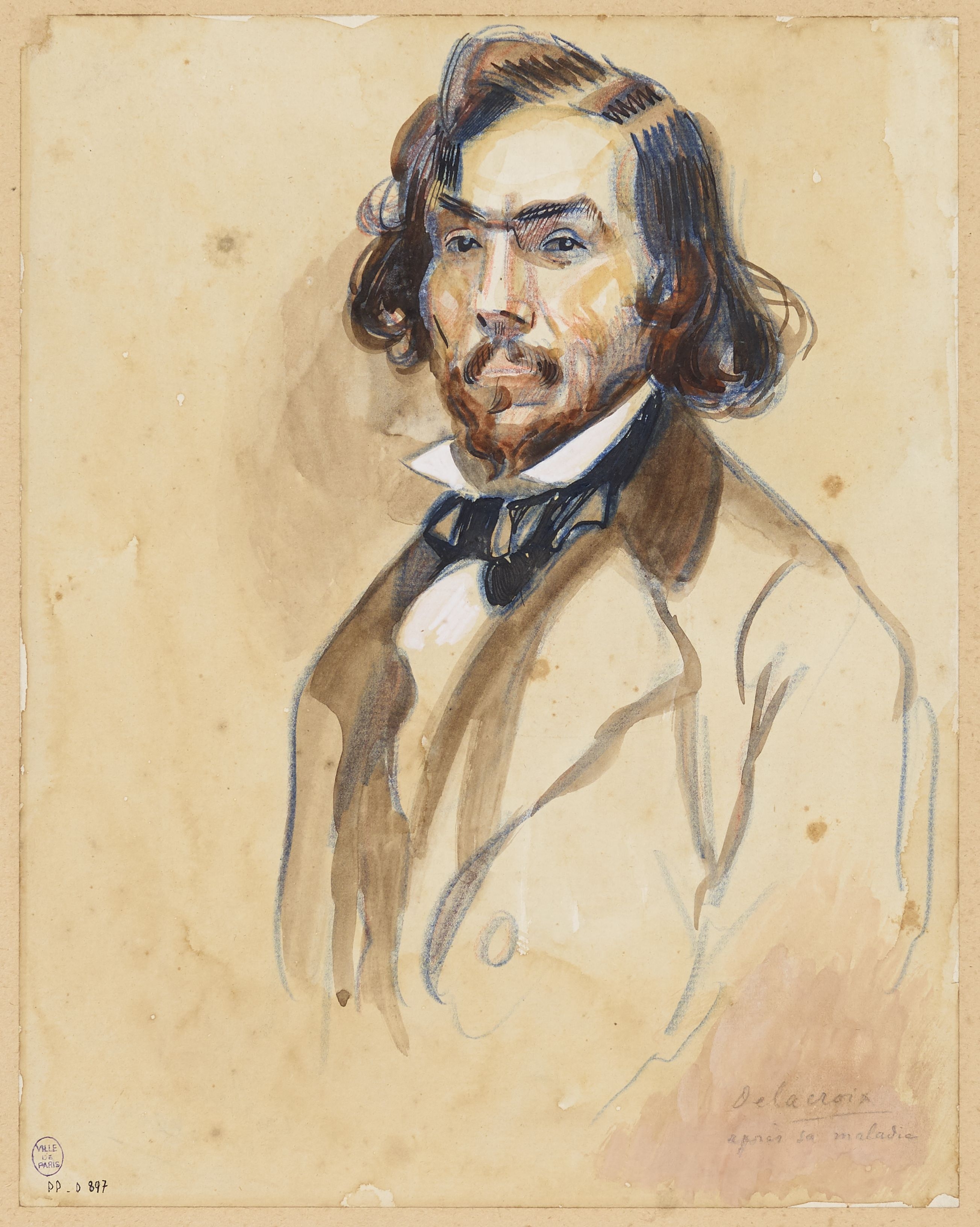Ferdinand Bac, Portrait de Delacroix vers 1850
