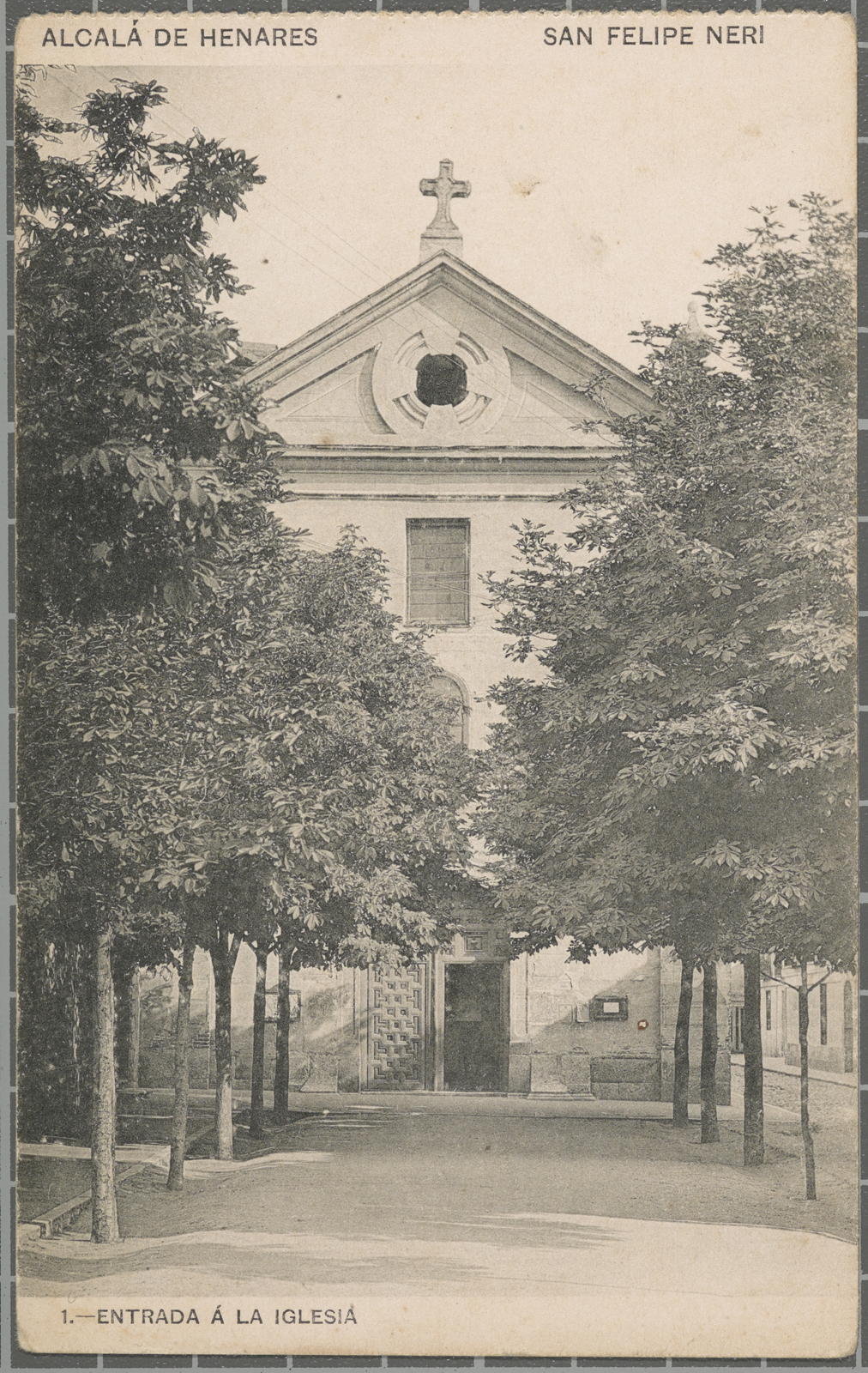 Desconegut, Alcalá de Henares. San Felipe Neri. 1.-Entrada á la Iglesia