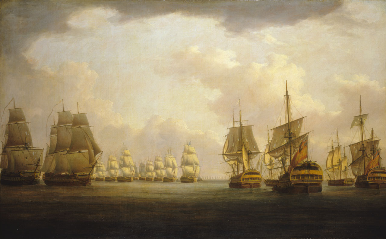 William Anderson, Admiral Sir Robert Calder's action off Cape Finisterre, 23 July 1805