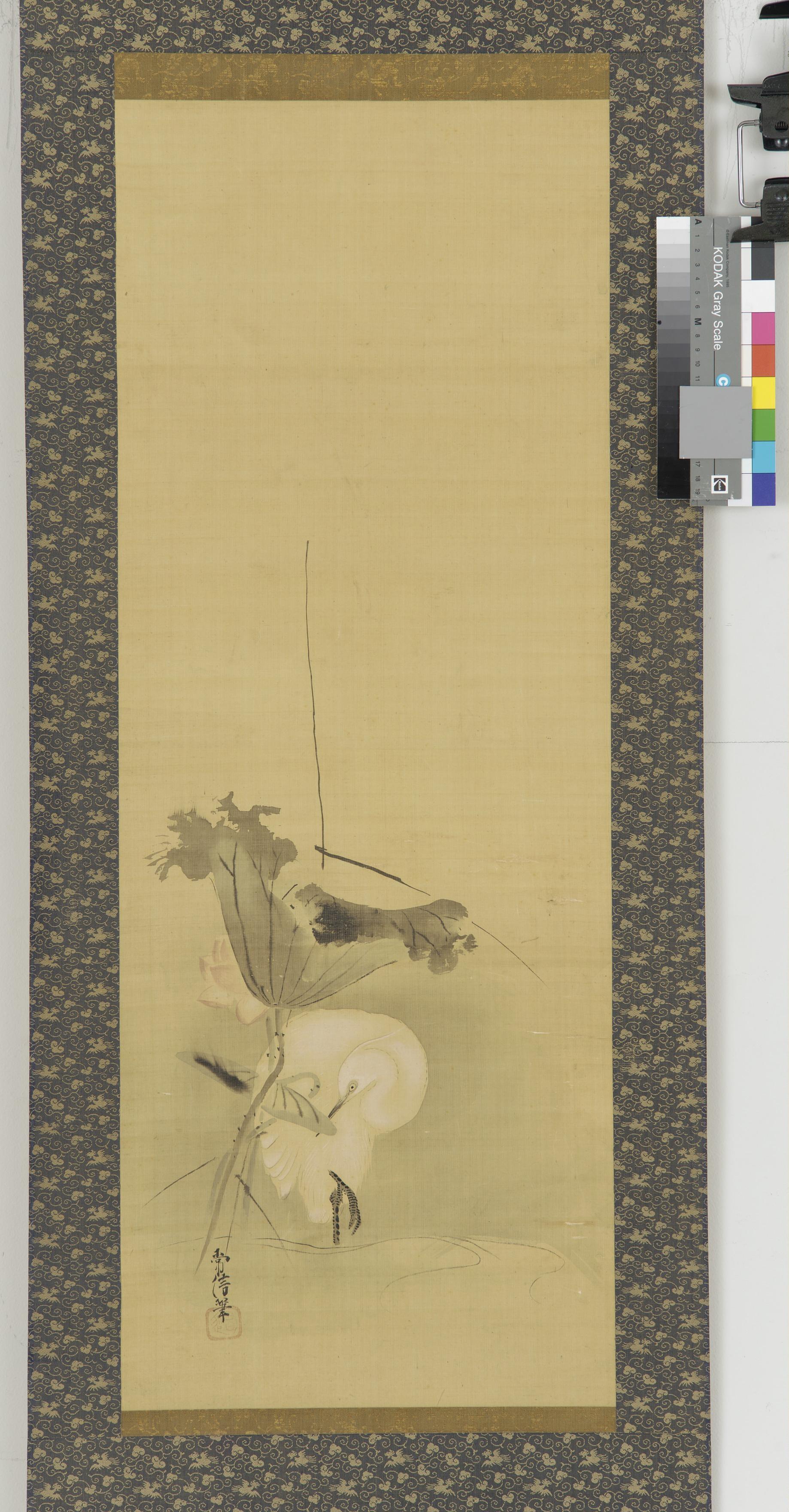 Kano Tsunenobu, Heron and lotus