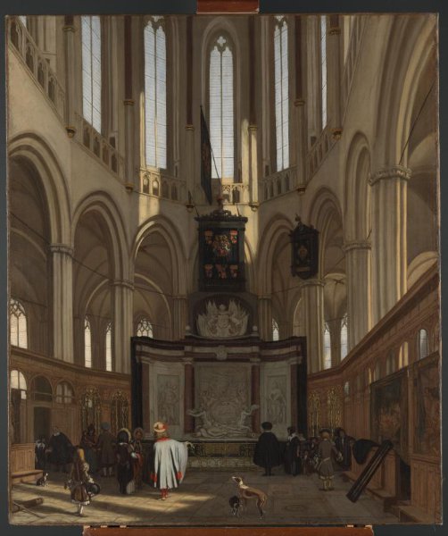 Emanuel de Witte, Het praalgraf van De Ruyter in de Nieuwe Kerk te Amsterdam