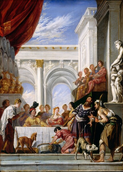Workshop of Domenico Fetti, The Parable of Lazarus and the Rich Man