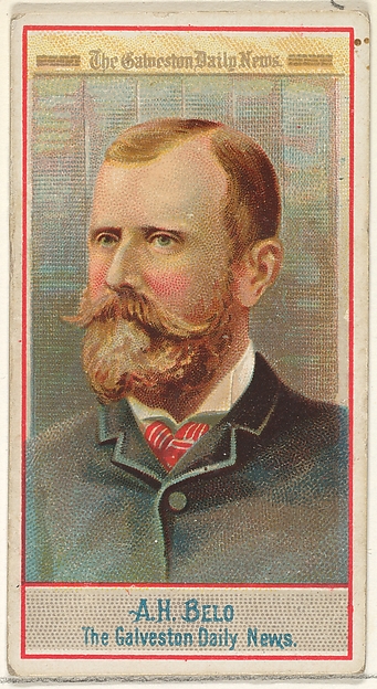 Allen & Ginter, A.H. Belo, The Galveston Daily News, from the American Editors series (N1) for Allen & Ginter Cigarettes Brands