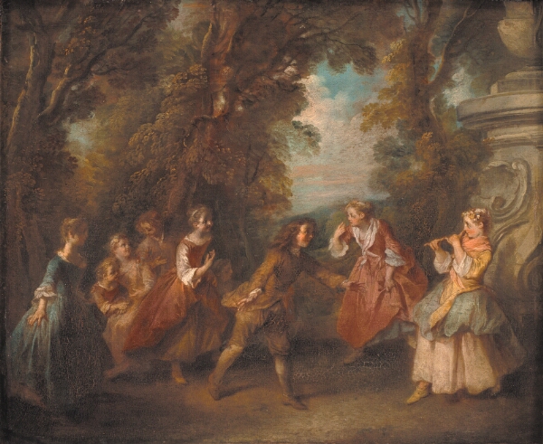 Nicolas Lancret, Legende børn i det frie. ("Le jeu des quatre-coins")