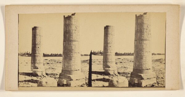 Francis Frith, [The Columns of the Temple Ammure. Ethiopia.]