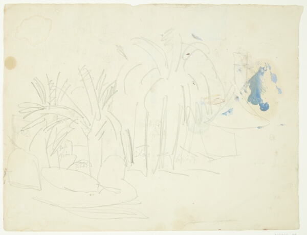 Edvard Weie, Landskab med palmer, Cannes