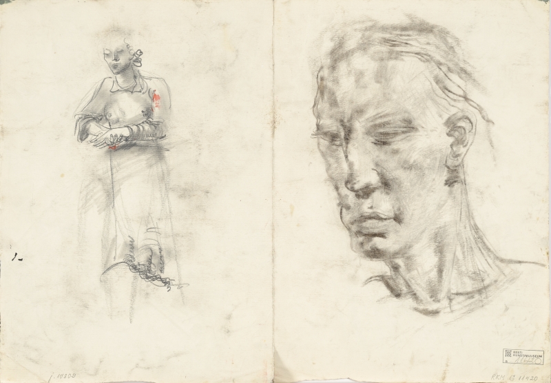 Richard (autor) Sagrits, Sheet with sketches. At sea.