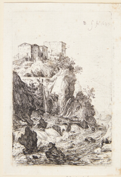 Bartholomeus Breenbergh, Vandfald nær Ponte della Trave