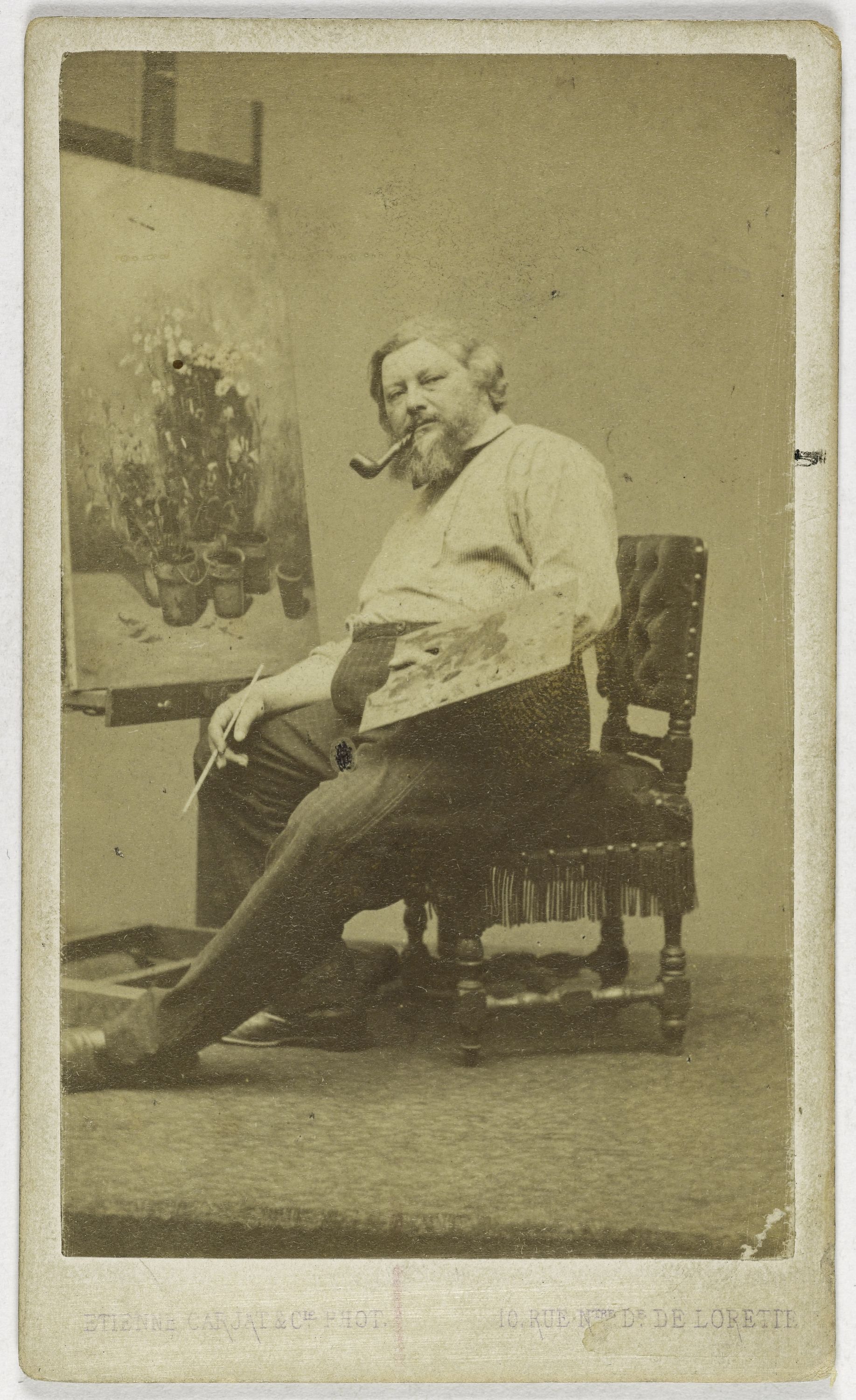 Carjat & Cie, Portrait de Courbet Gustave, (1819-1877), (peintre)