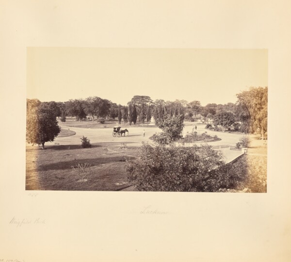 Samuel Bourne, Lucknow; A View in the Wingfield Park