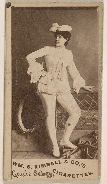 William S. Kimball & Company, Gracie Sebey, from the Actresses series (N203) issued by Wm. S. Kimball & Co.