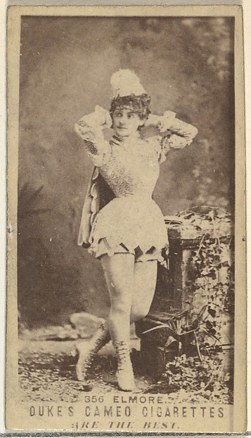 W. Duke, Sons & Co., Card Number 356, Miss Elmore, from the Actors and Actresses series (N145-5) issued by Duke Sons & Co. to promote Cameo Cigarettes