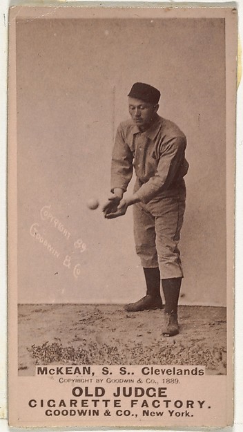 Goodwin & Company, Edwin John "Ed" McKean, Shortstop, Cleveland, from the Old Judge series (N172) for Old Judge Cigarettes