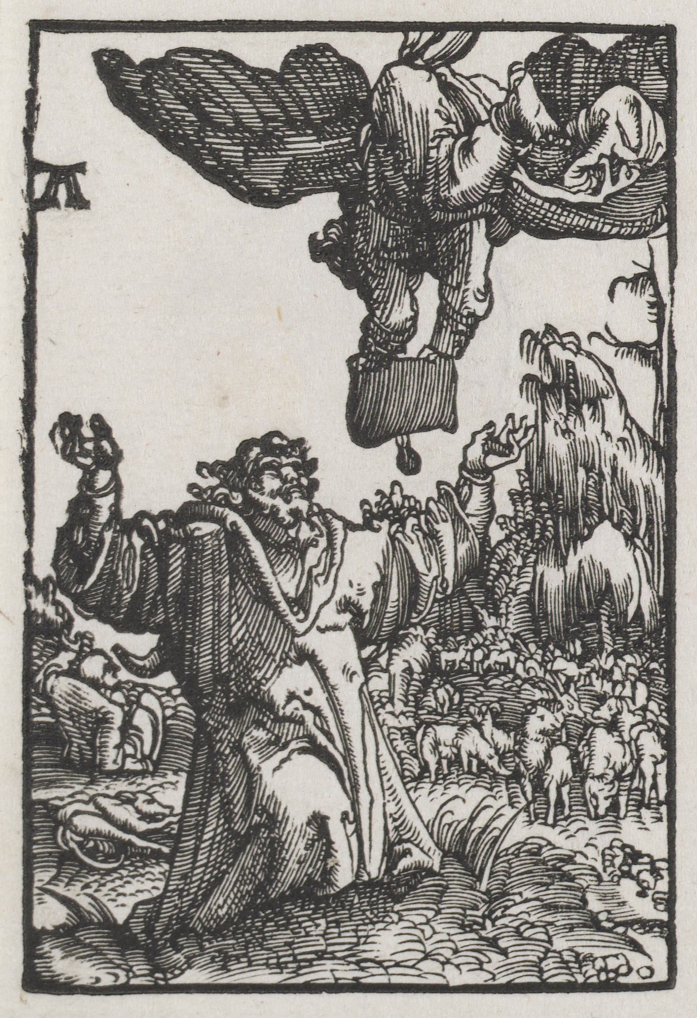 Albrecht Altdorfer, The Fall and Redemption of Man:  The Message of the Angel to Joachim