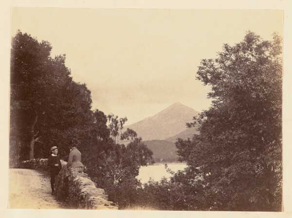 Unknown, [Landscape with woman and boy]