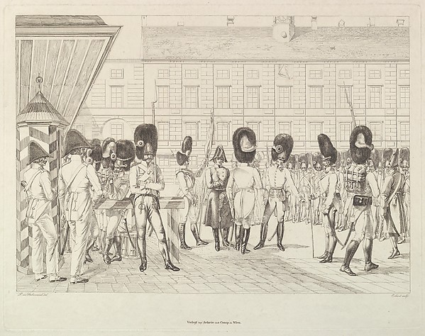 Johann Christoph Erhard, Austrian Grenadiers