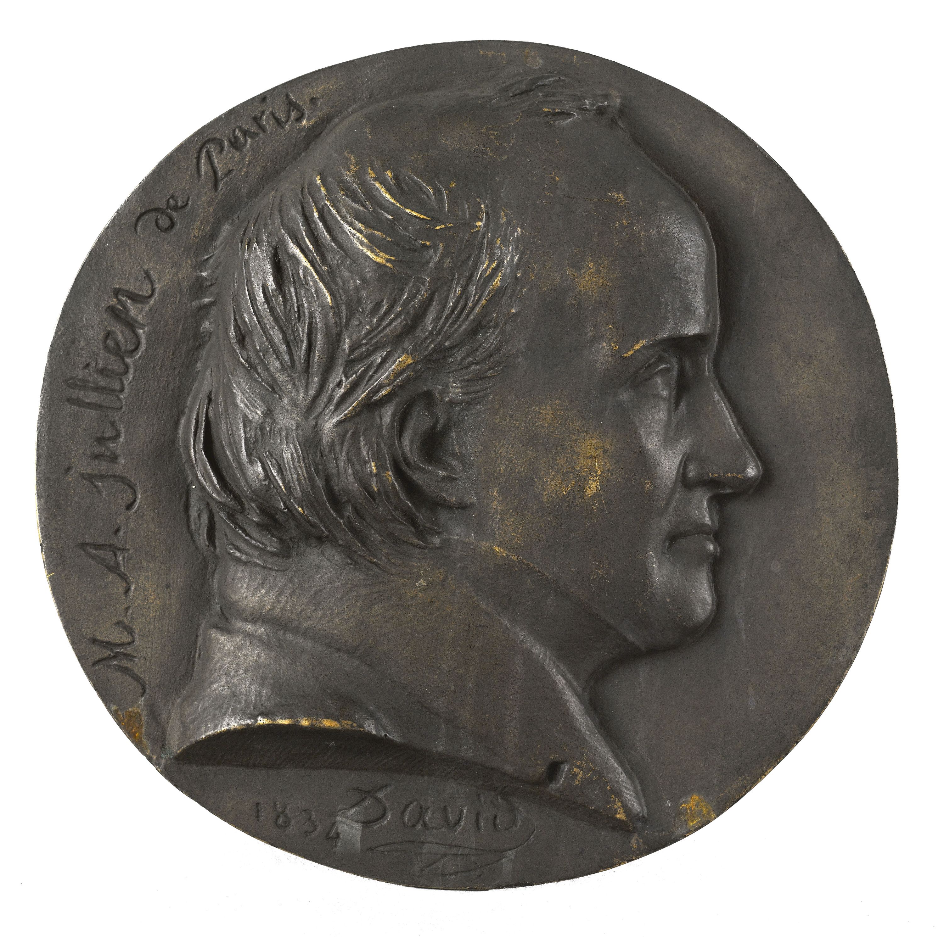 David d'Angers, Portrait de Marc-Antoine Jullien, dit Jullien de Paris (1775-1848), homme de lettres