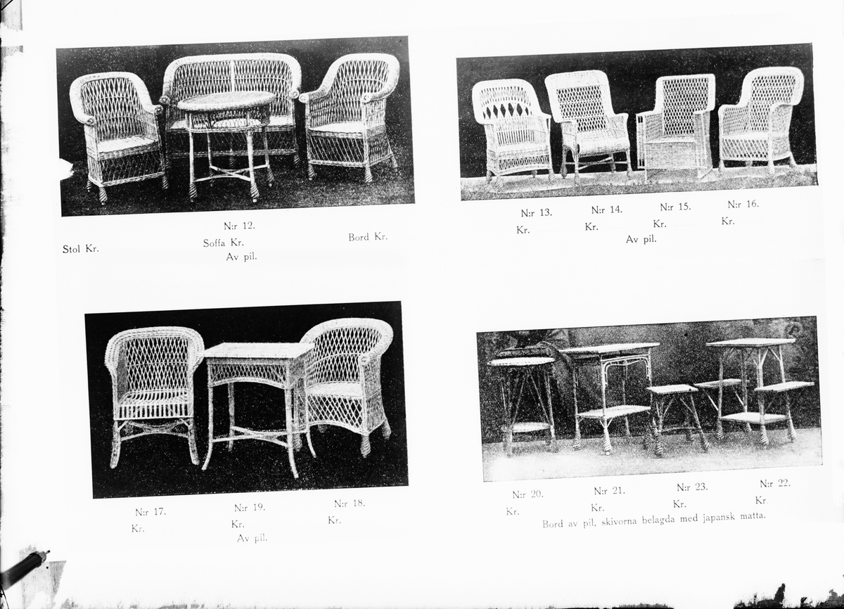 Skötsner-Edhlund, Reprofotografi - möbelkatalog, Uppland