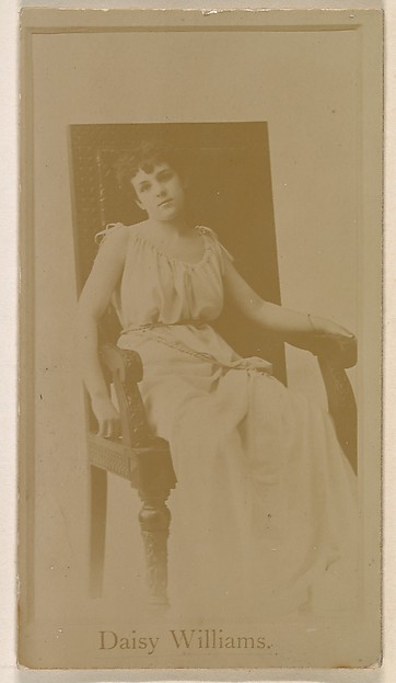 Kinney Brothers Tobacco Company, Daisy Williams, from the Actresses series (N245) issued by Kinney Brothers to promote Sweet Caporal Cigarettes
