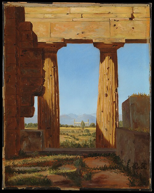 Constantin Hansen, Columns of the Temple of Neptune at Paestum