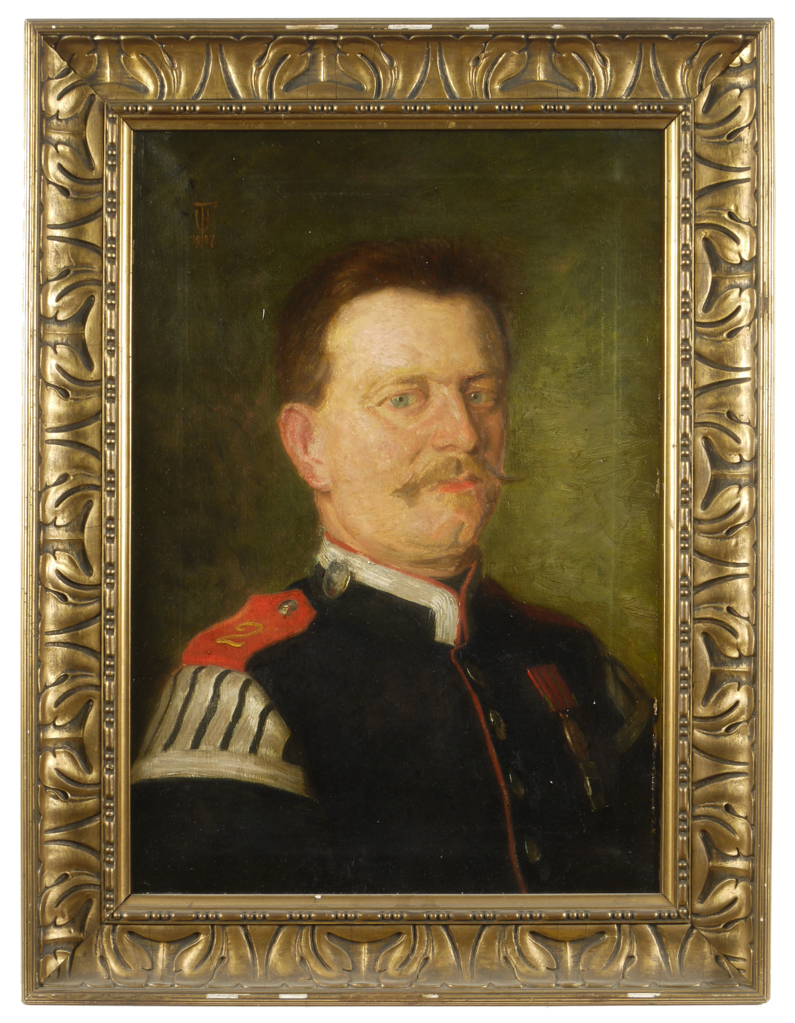 Friedrich Ulm, Porträt des Regimentsmusikers Michaelis (Pendant zu HM_1978_0015)