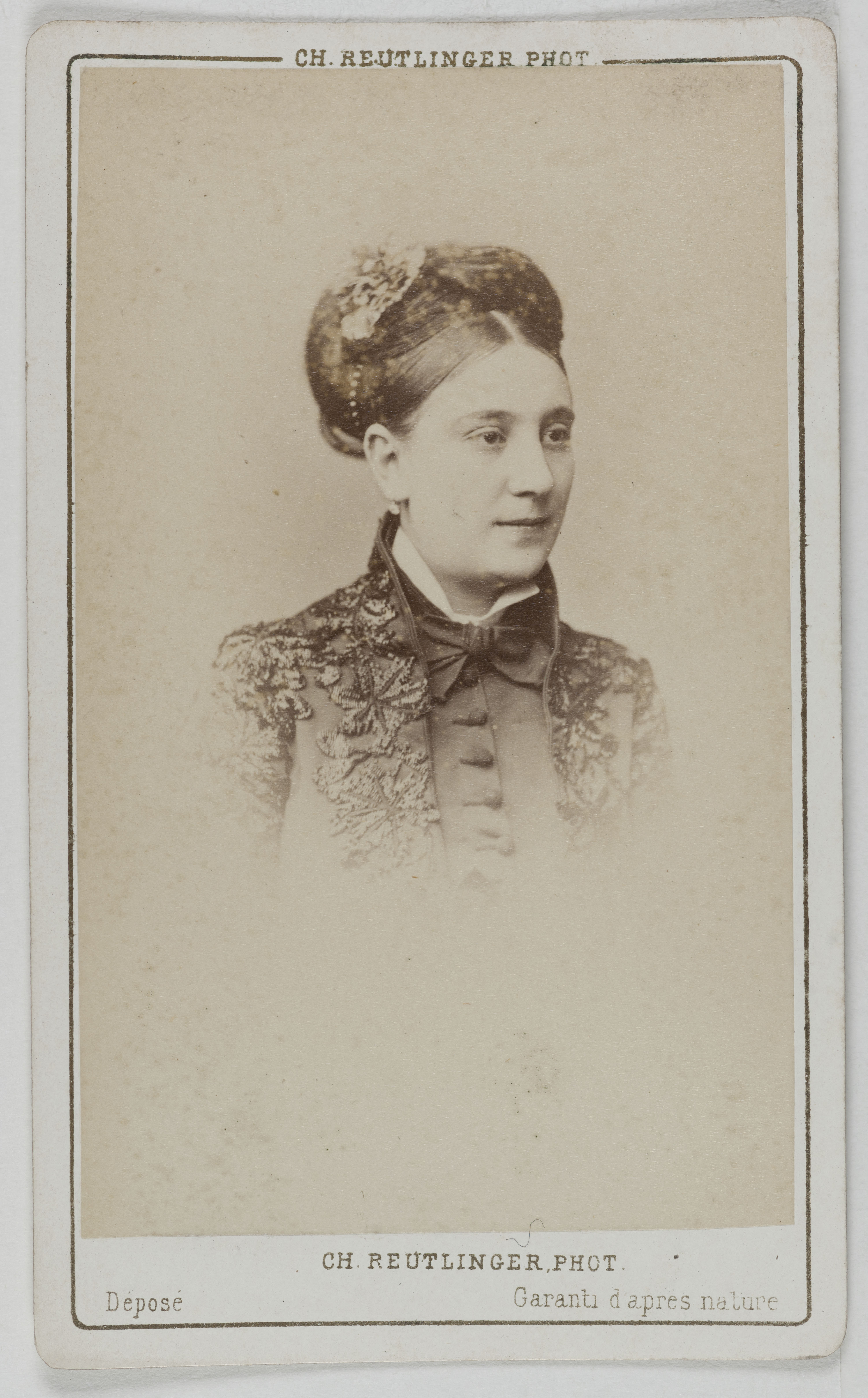 Charles Reutlinger, Portrait de Berthe Lefèvre, (actrice aux Folies)