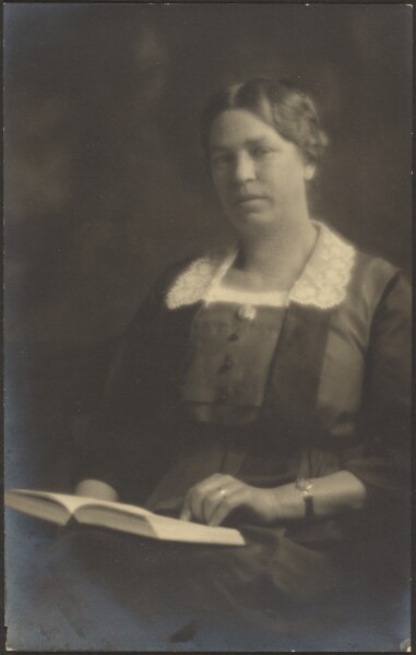 Louis Fleckenstein, [Portrait of a Woman with Open Book]