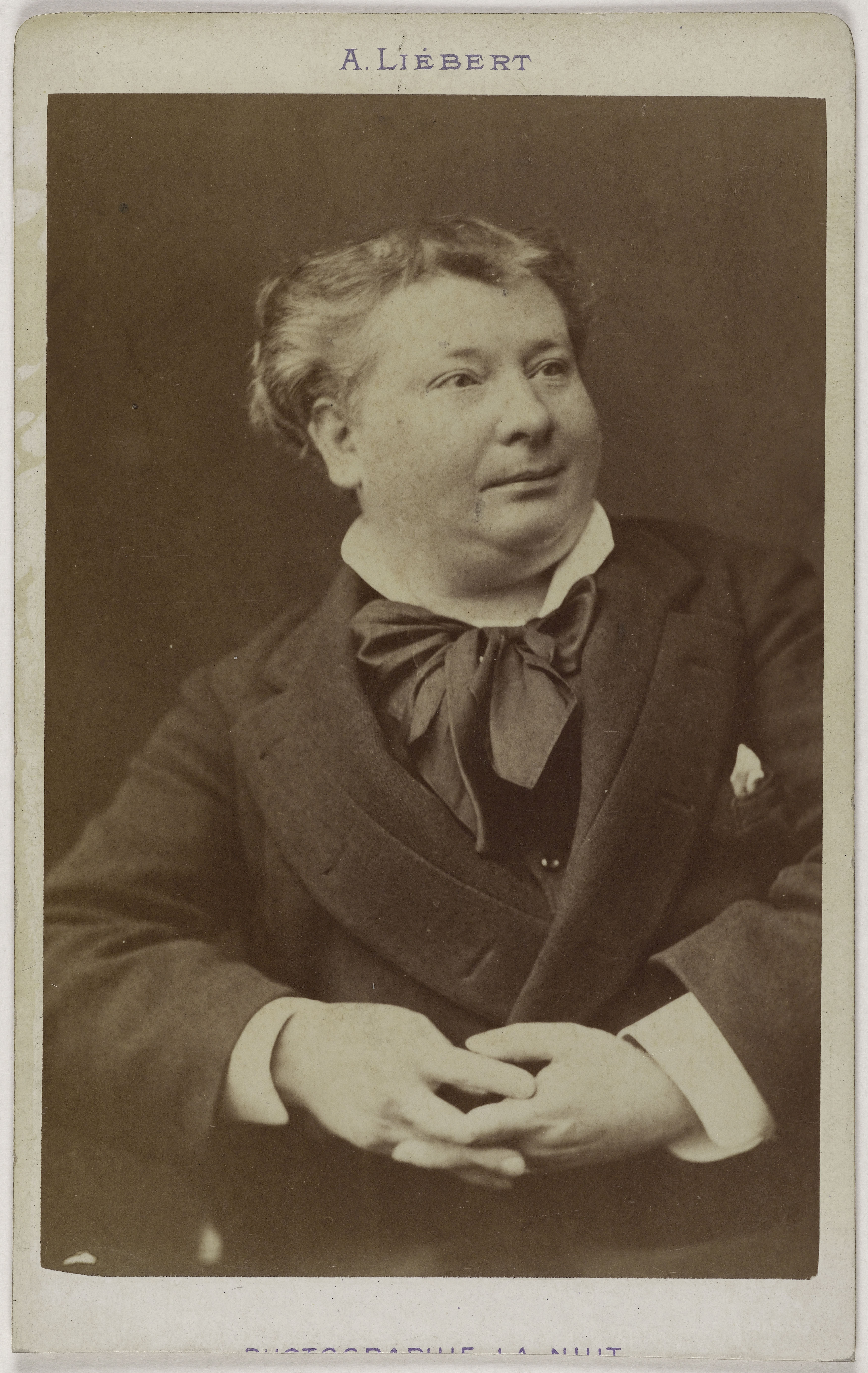 Alphonse Liébert, Portrait de Daubray (Michel René Thibaut) (1837-1892), (comique au théâtre du Palais-Royal)