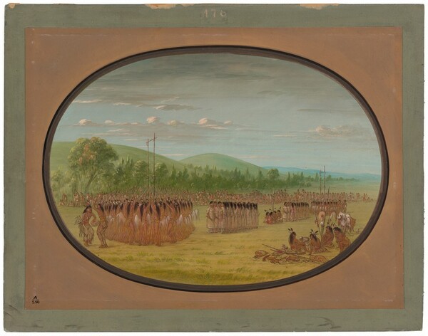 George Catlin, Ball-Play Dance - Choctaw