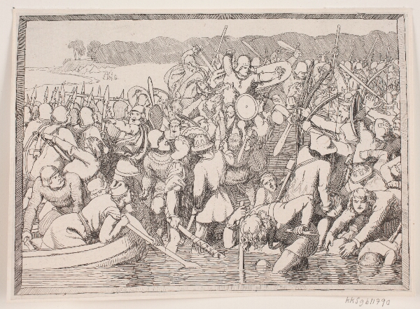 Lorenz Frølich, Illustration til Adam Oehlenschlägers digt "De to kirketårne"