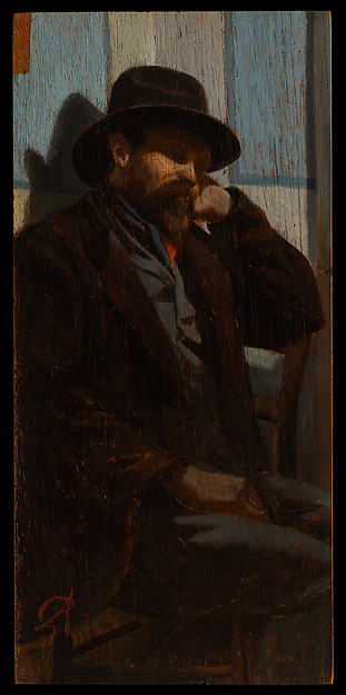 Giuseppe Abbati, A Man Seated and Asleep