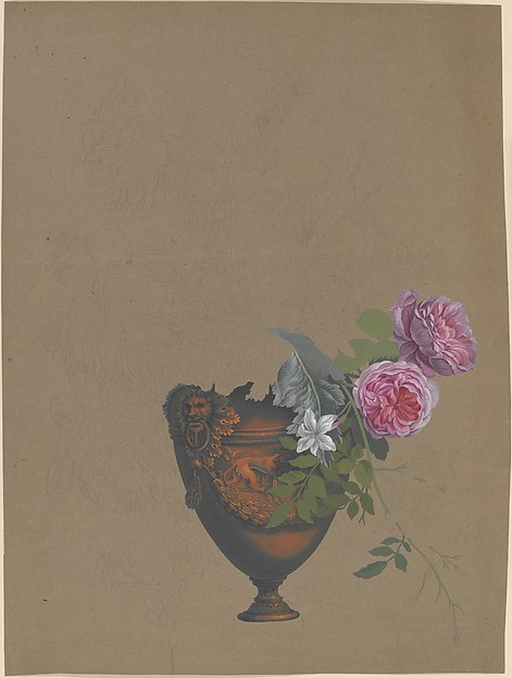 Anonymous, French, 19th century, Vase of Flowers
