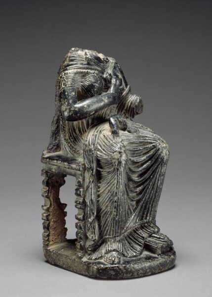 Unknown, Statuette of Seated Isis with Infant Harpokrates