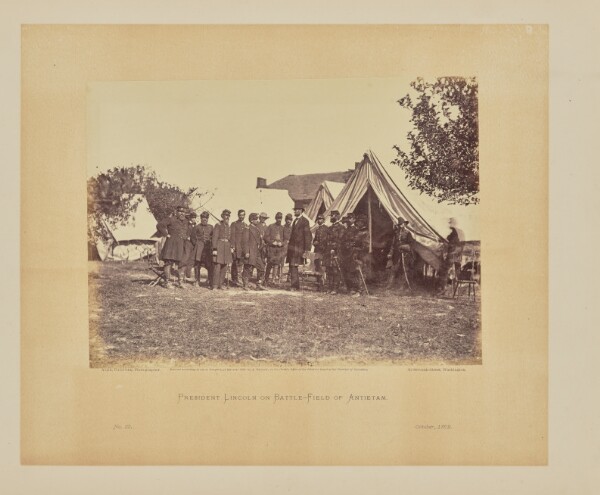 Alexander Gardner, President Lincoln on Battle-Field of Antietam