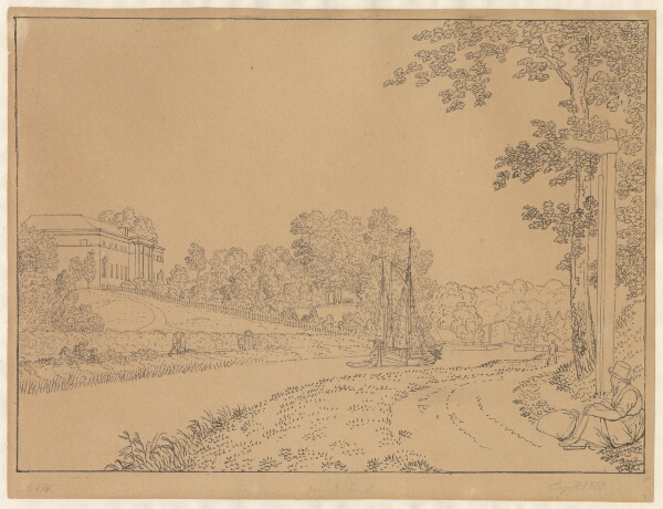 C.W. Eckersberg, Ejderkanalen ved slottet Knoop