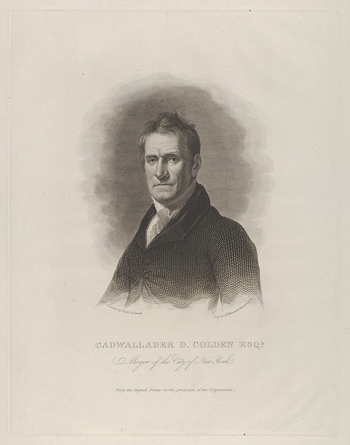 Asher Brown Durand, Cadwallader David Colden, Mayor of New York City