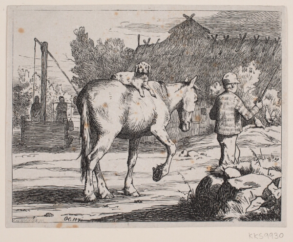 F. Hendriksen, Illustration til et digt af P. Hansen