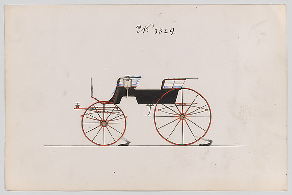 Brewster & Co., Design for T-Cart, no. 3329