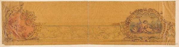 Jules-Edmond-Charles Lachaise, Design for the decorative border around a ceiling
